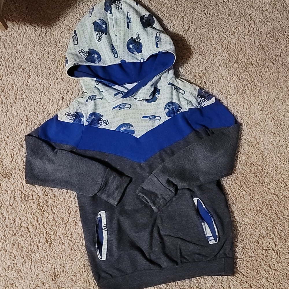 Boys or Girls soft custom Seahawks hoodie